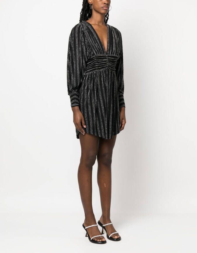 IRO Metallic jurk Zwart