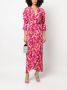 IRO Midi-jurk met bloemenprint Roze - Thumbnail 2