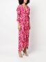 IRO Midi-jurk met bloemenprint Roze - Thumbnail 3