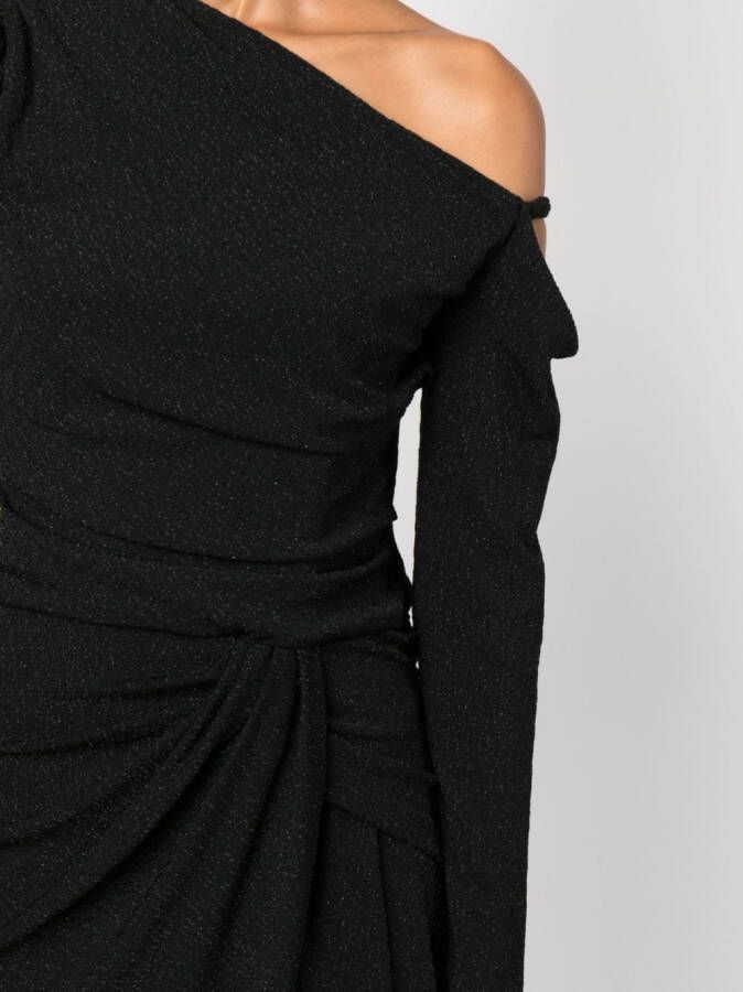 IRO Asymmetrische jurk Zwart