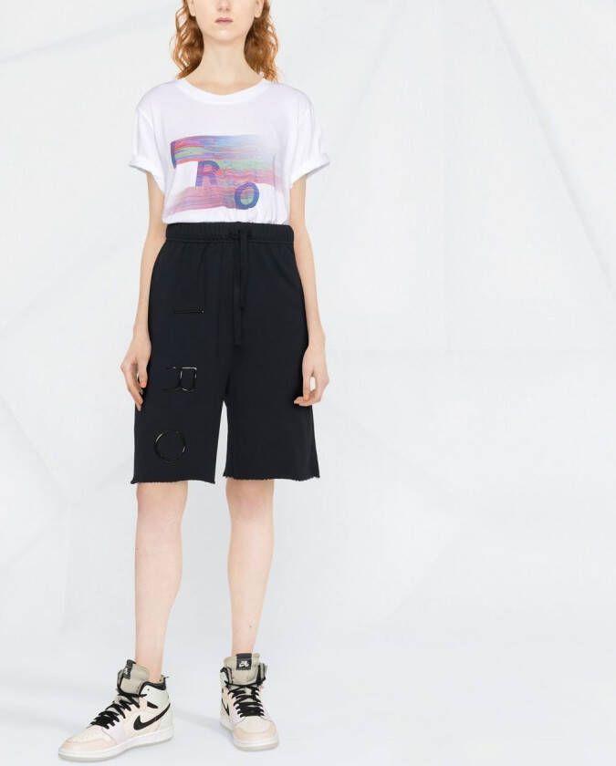 IRO Shorts met logoprint Zwart