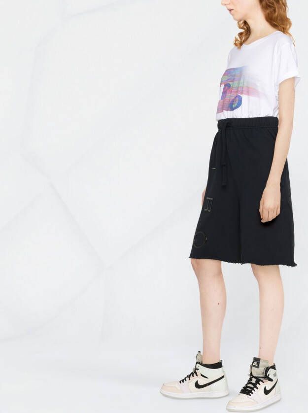 IRO Shorts met logoprint Zwart