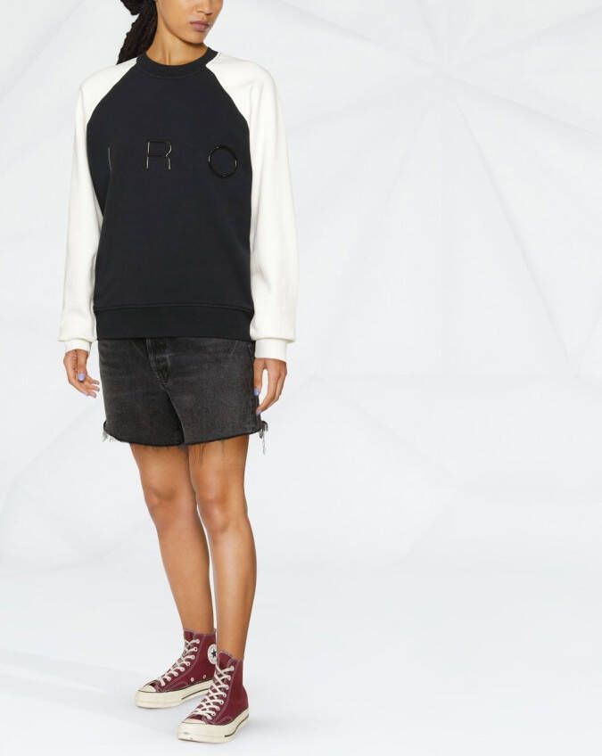 IRO Sweater met logopatch Zwart