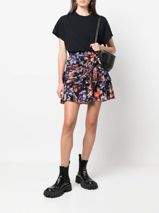 IRO T-shirt met ronde hals Zwart