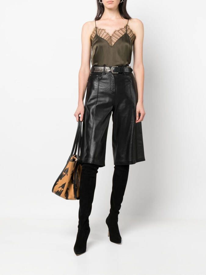 IRO Top met V-hals Groen