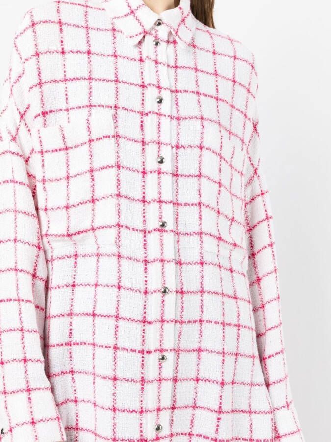 IRO Tweed blouse Roze