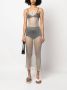 Isa Boulder Strapless jurk Zilver - Thumbnail 2