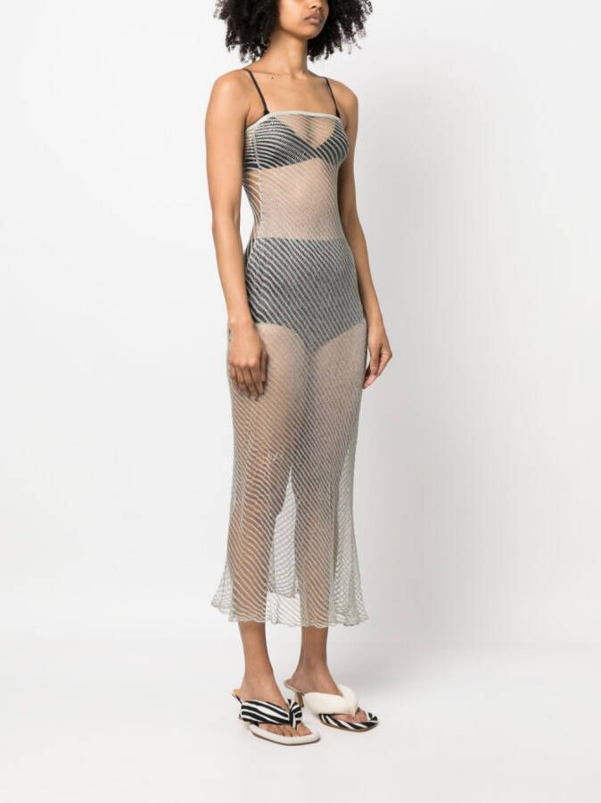 Isa Boulder Strapless jurk Zilver