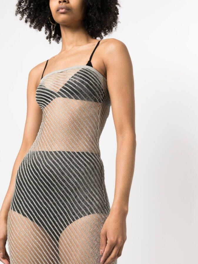 Isa Boulder Strapless jurk Zilver