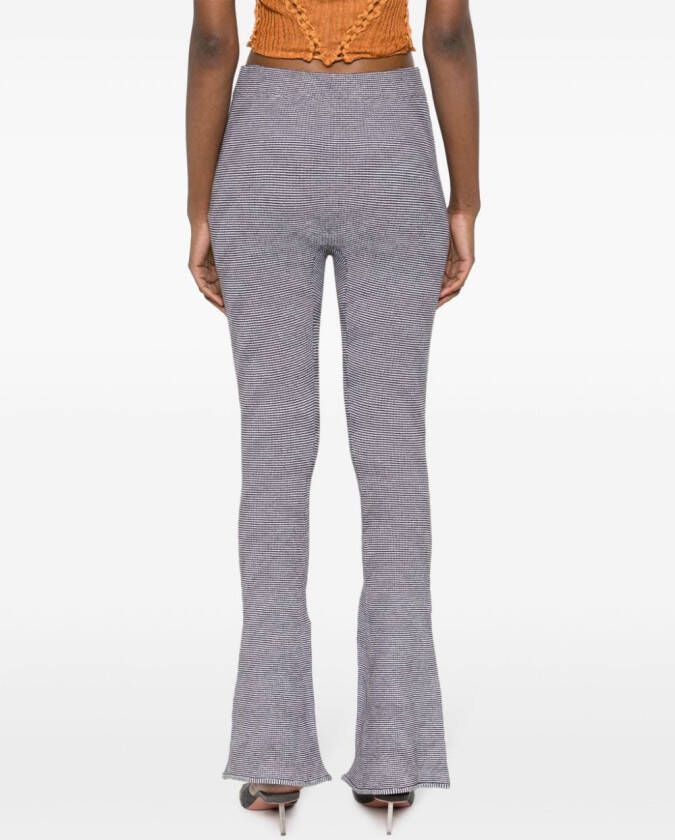 Isa Boulder Tent mid waist flared broek Zwart