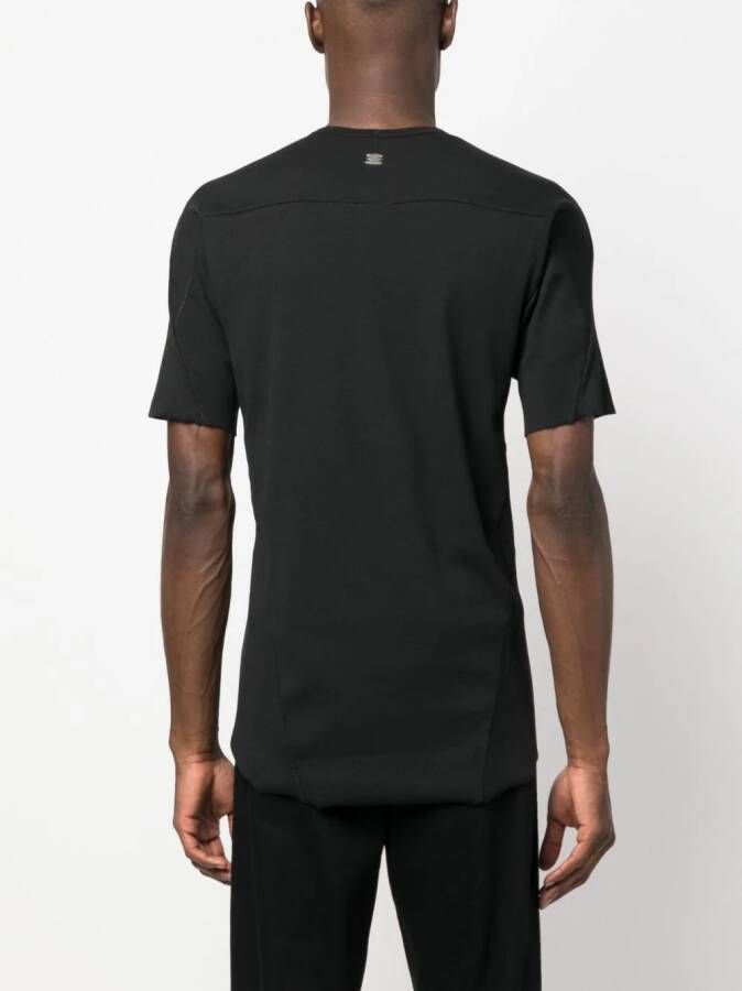 Isaac Sellam Experience T-shirt met logopatch Zwart