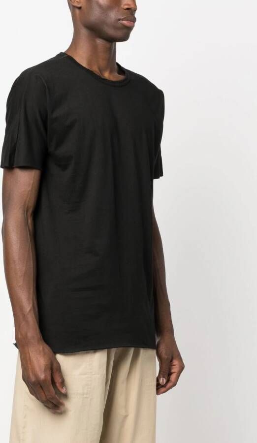Isaac Sellam Experience T-shirt met logopatch Zwart