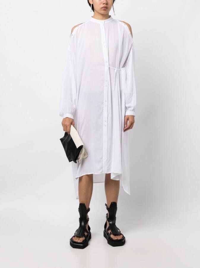 Isabel Benenato Midi-jurk Wit
