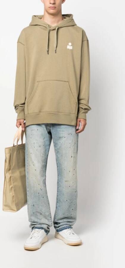 MARANT Matte hoodie Groen