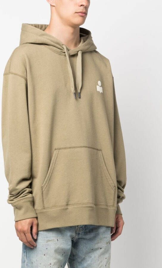 MARANT Matte hoodie Groen