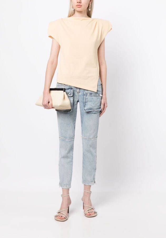 ISABEL MARANT Asymmetrisch T-shirt Beige
