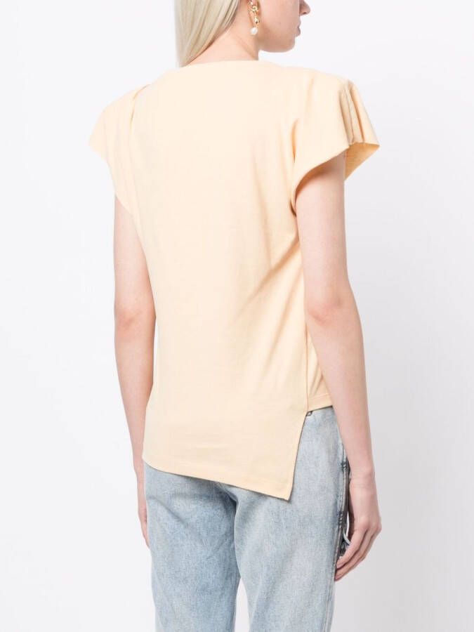 ISABEL MARANT Asymmetrisch T-shirt Beige