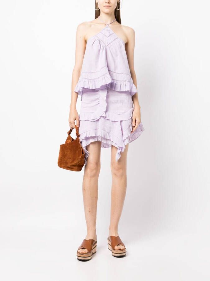 ISABEL MARANT Asymmetrische rok Paars