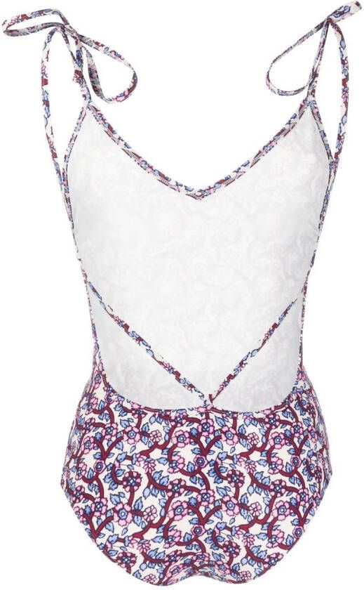 ISABEL MARANT Badpak met bloemenprint Wit