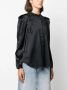ISABEL MARANT Joanea geplooide blouse Zwart - Thumbnail 3