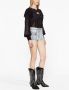 ISABEL MARANT Rokia blouse met kant Zwart - Thumbnail 4
