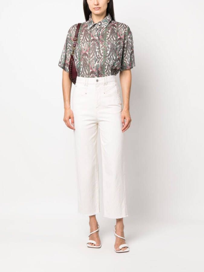 ISABEL MARANT Blouse met paisley-print Wit