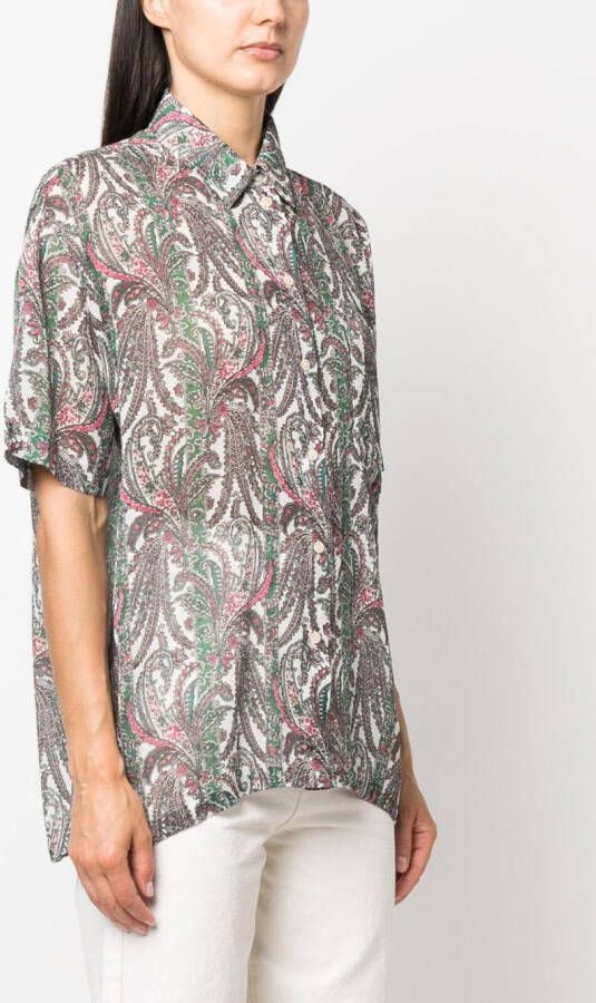 ISABEL MARANT Blouse met paisley-print Wit