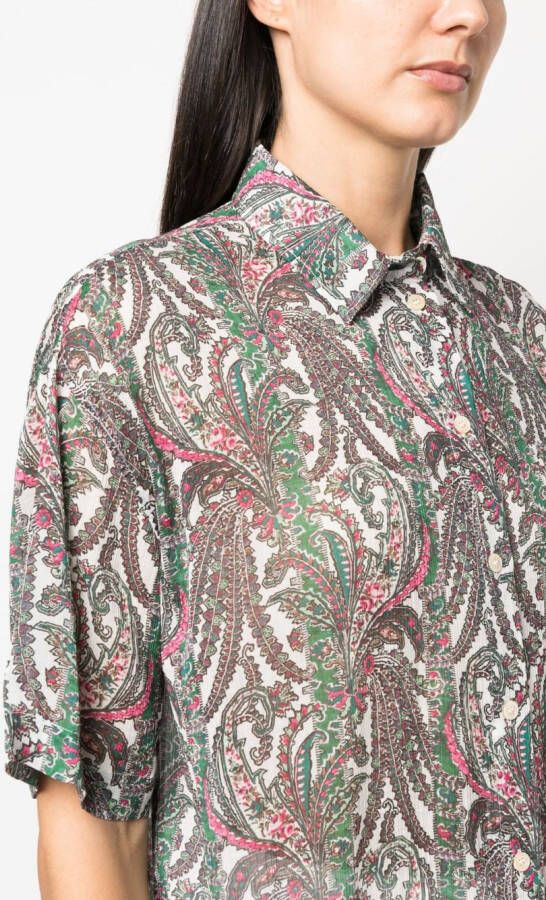 ISABEL MARANT Blouse met paisley-print Wit
