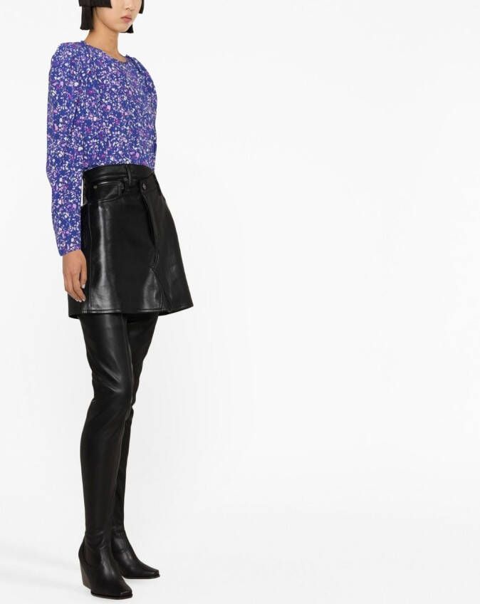 ISABEL MARANT Blouse met pofmouwen Blauw