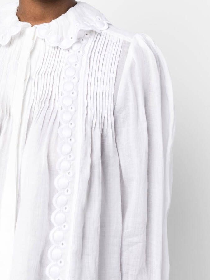 ISABEL MARANT Broderie anglaise blouse Wit