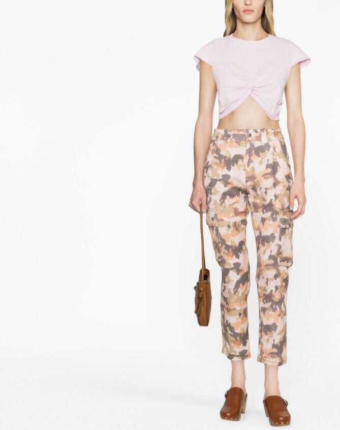 ISABEL MARANT Evalia cropped jeans Bruin