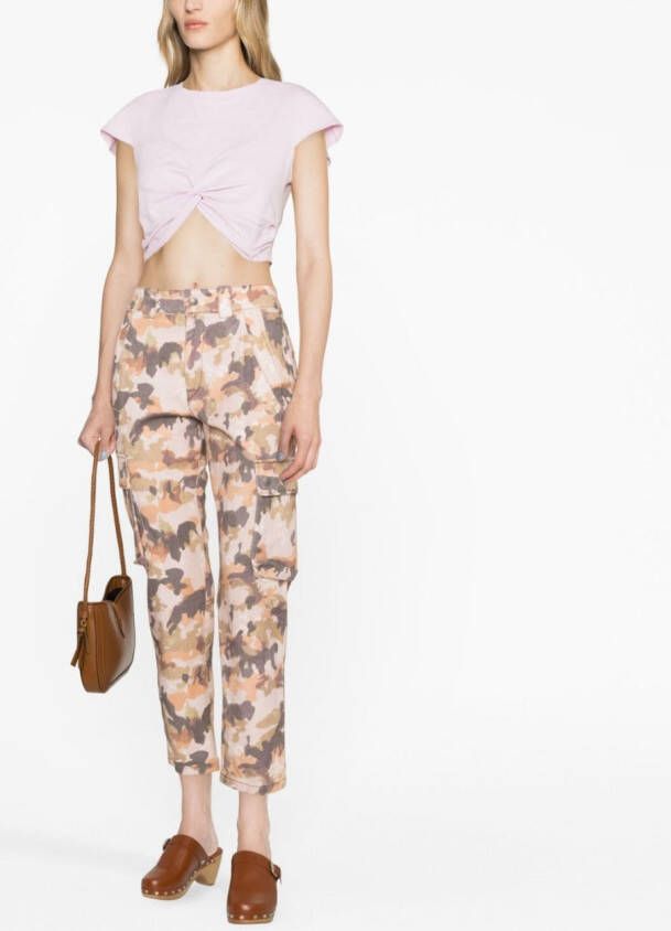 ISABEL MARANT Evalia cropped jeans Bruin