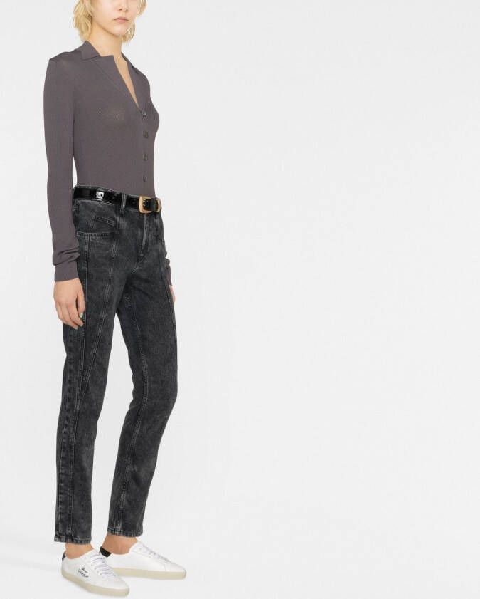 ISABEL MARANT Cropped jeans Zwart