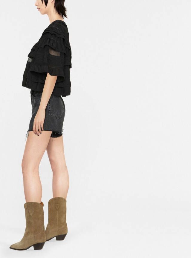 ISABEL MARANT Cropped top Zwart