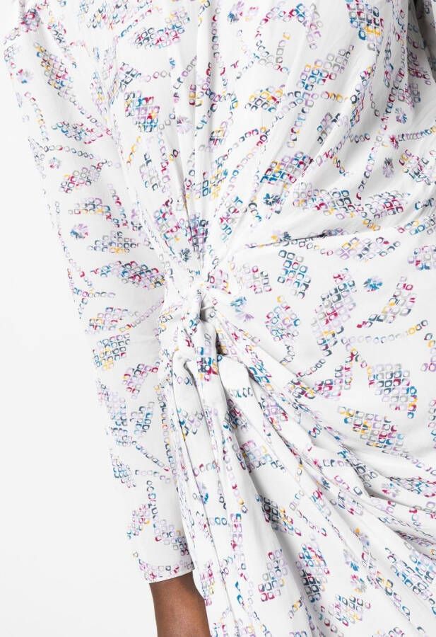 MARANT ÉTOILE Mini-jurk met abstract patroon Wit