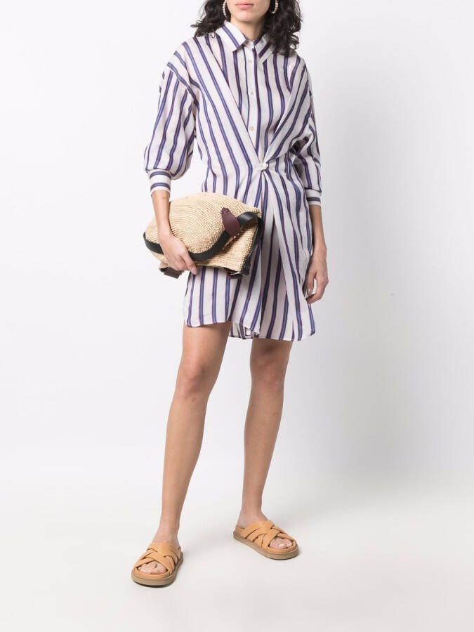 Isabel Marant Étoile Blousejurk met strepen Blauw