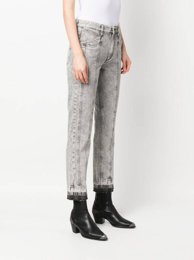 MARANT ÉTOILE Cropped jeans Grijs
