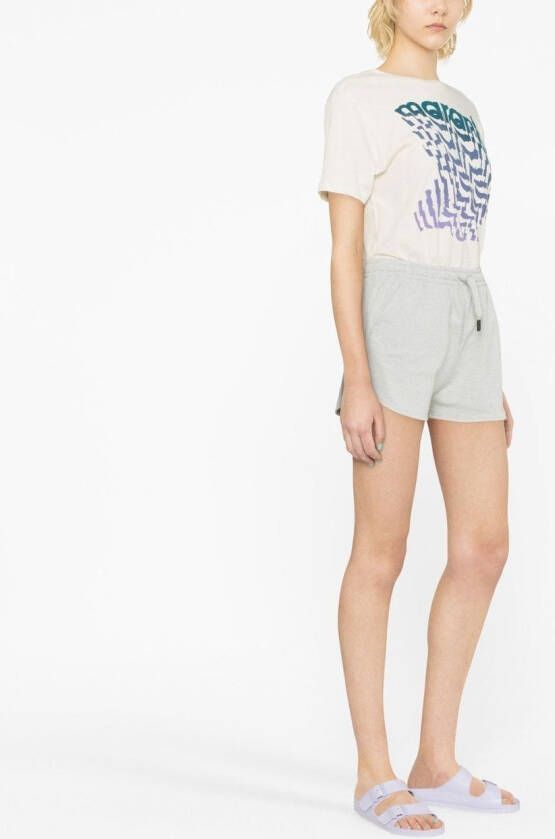 MARANT ÉTOILE Trainingsshorts met logoprint Blauw