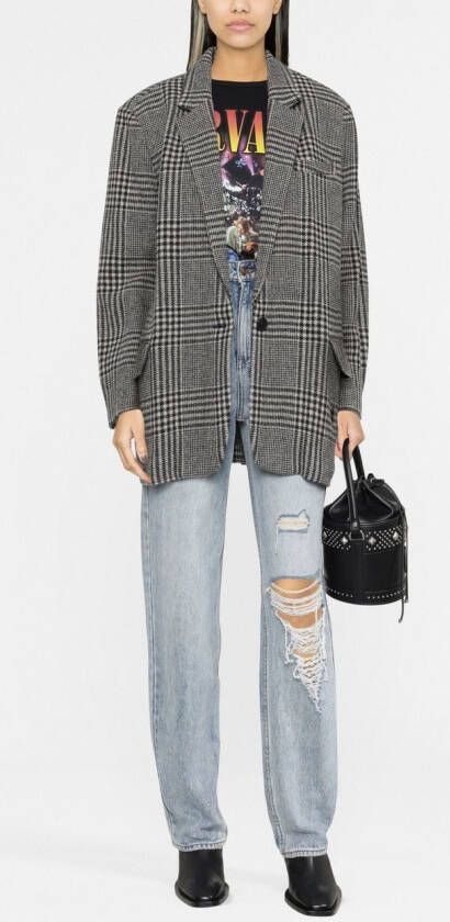 MARANT ÉTOILE Oversized jas Zwart