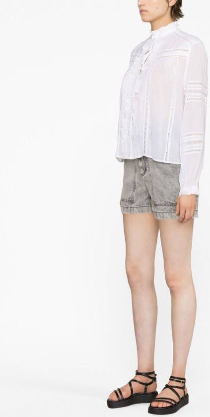 MARANT ÉTOILE Semi-doorzichtige blouse Wit
