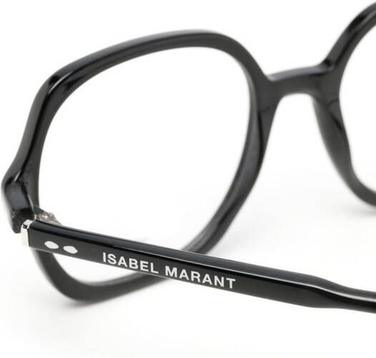 Isabel Marant Eyewear Bril met rond montuur Zwart