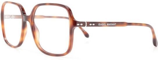 Isabel Marant Eyewear Bril met vierkant montuur Bruin