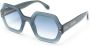 Isabel Marant Eyewear Ely zonnebril met zeshoekig montuur Blauw - Thumbnail 1