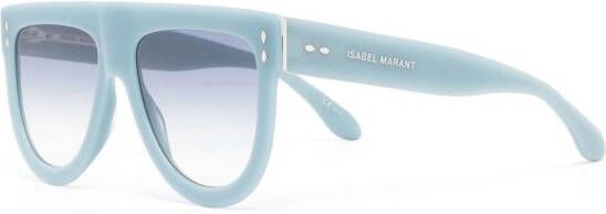 Isabel Marant Eyewear Emmy zonnebril met piloten montuur Blauw