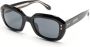 Isabel Marant Eyewear Zonnebril met vierkant montuur Zwart - Thumbnail 2