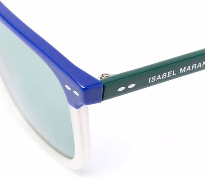 Isabel Marant Eyewear Zonnebril met colourblocking Blauw