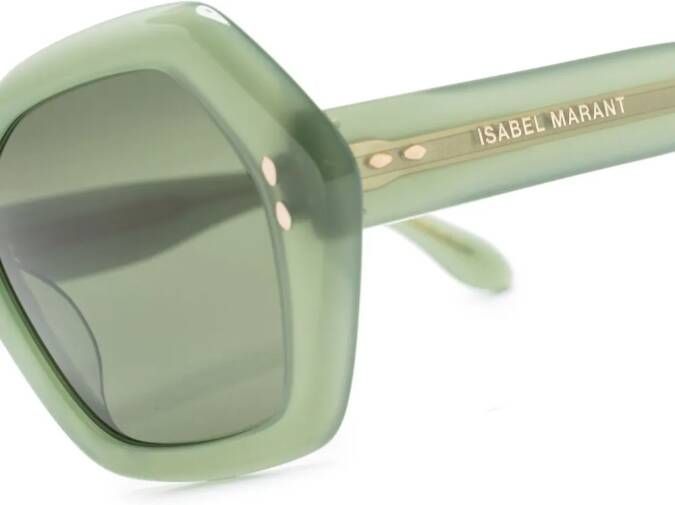 Isabel Marant Eyewear Zonnebril met oversized montuur Groen