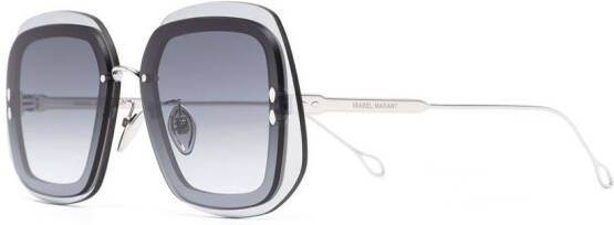 Isabel Marant Eyewear Zonnebril met oversized montuur Zilver