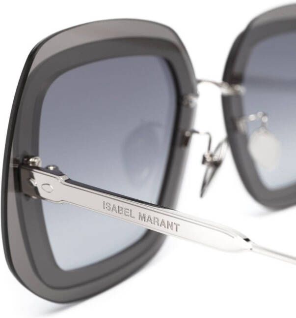 Isabel Marant Eyewear Zonnebril met oversized montuur Zilver