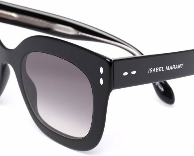 Isabel Marant Eyewear Zonnebril met oversized montuur Zwart